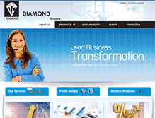 Tablet Screenshot of diamondgroupsindia.com